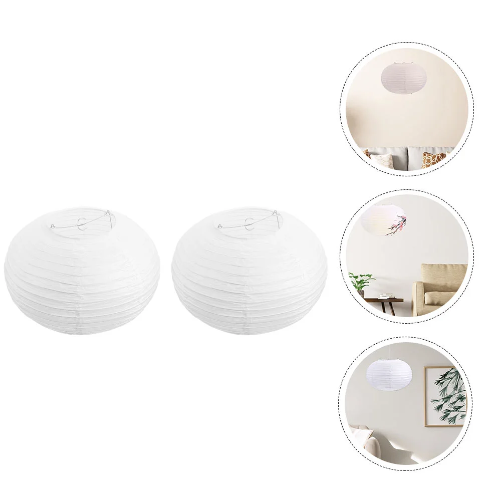 

Paper Lanterns Lantern Lamp Shade Hanging Light Cover Chinese Lampshade Wedding Party Japanese Outdoor Decorative Decor Round