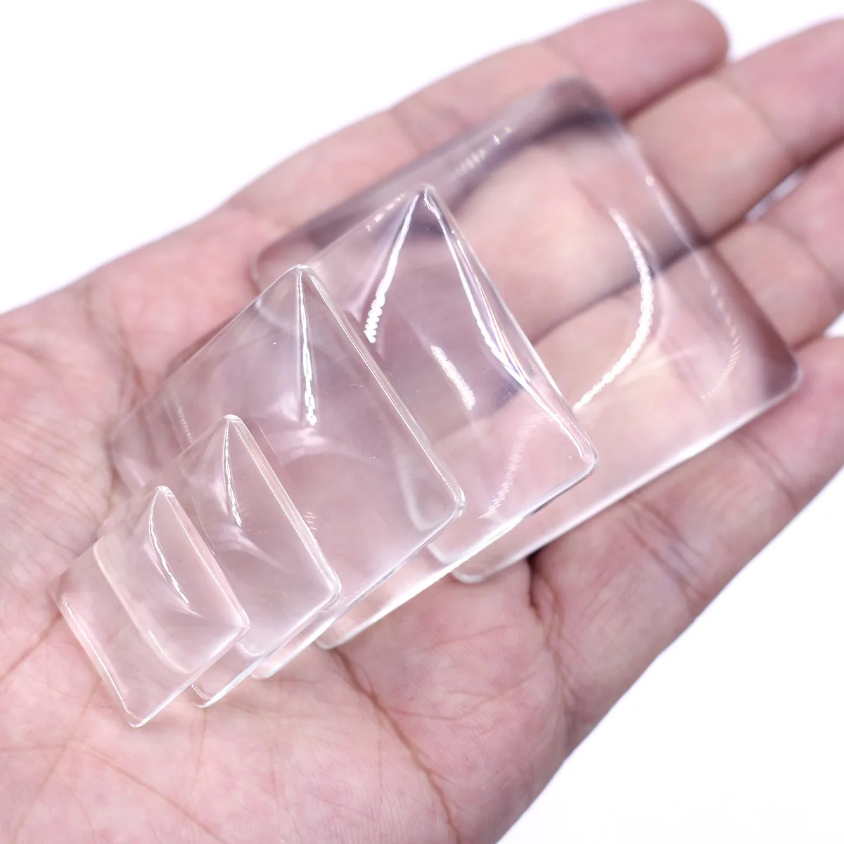 50Pcs Square Glass Dome Seals Cabochons Flat Back Clear High Quality For Fashion Jewelry Crafts DIY Accessories 20mm-40mm