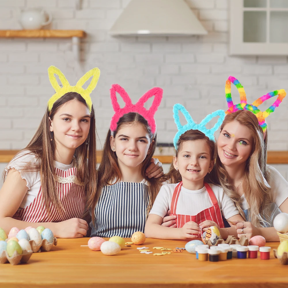 Повязка на голову с пасхальным кроликом очки для фото кроличьим яйцом платье