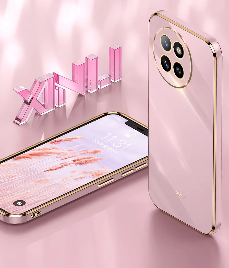 Чехол с покрытием 6D для Xiaomi Civi 4 Pro 4Pro мягкий силиконовый Ультратонкий Роскошный