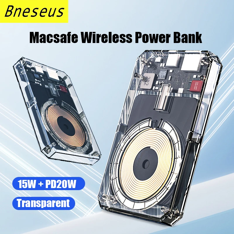 

5000mAh Portable Magnetic Power Bank Macsafe Powerbank Fast Wireless Charger For iPhone 12 13 14 External Auxiliary Battery Pack