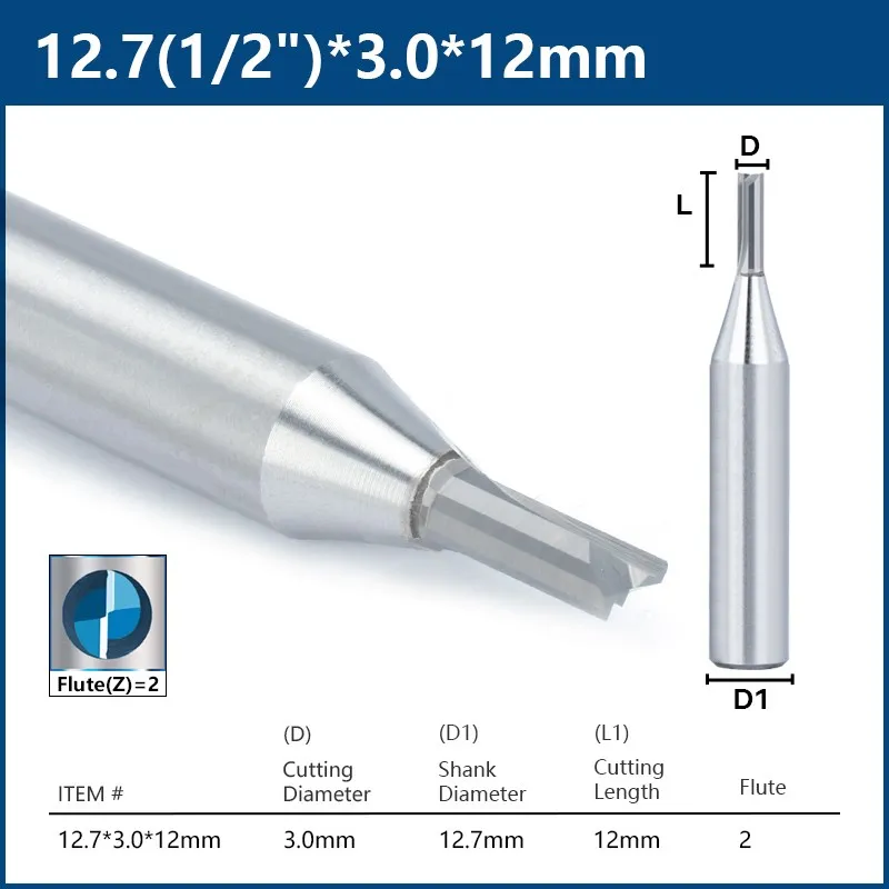 Концевая фреза XCAN 2RZD127312  для дерева