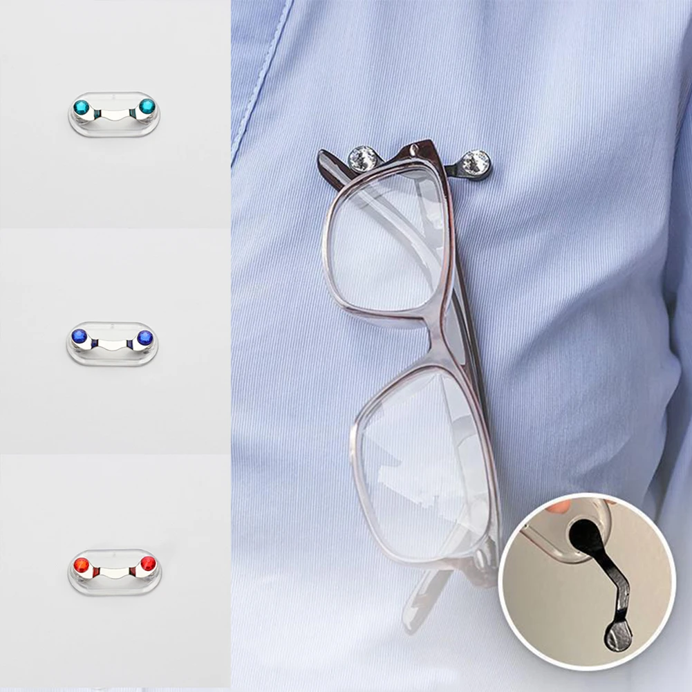 

Magnetic Eyeglass Holder Hang Brooches Pin Bat Shape Magnet Glasses Headset Line Clips Multi-function Portable Clothes Buckle