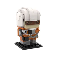 moc building blocks for skywalker brickheadz space wars figures luke snowspeeder character model toys for children birthday gift