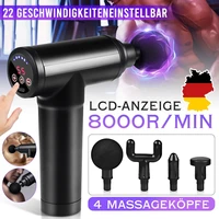 8000rmin massage gun deep tissue percussion muscle massager for pain relief 22 gears lcd touch display fascia gun massager