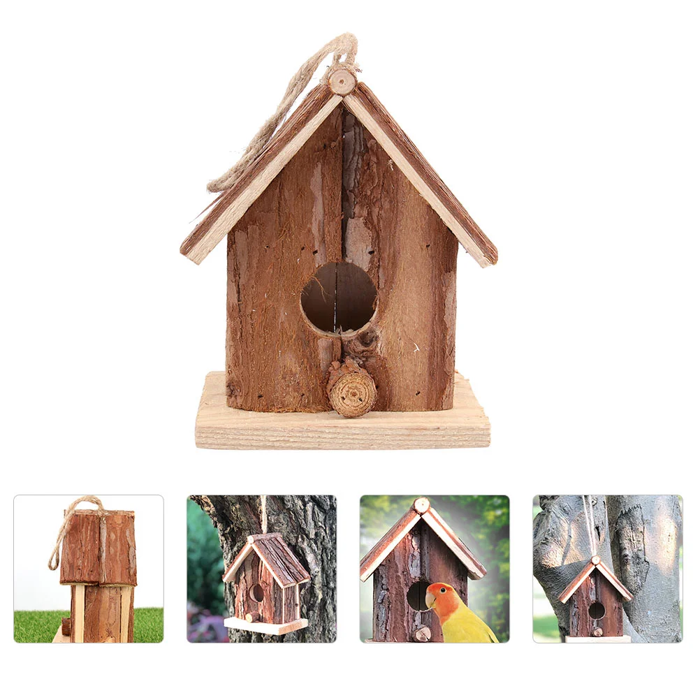 

Hanging Birdhouse for Outdoors Garden Bird Nest Birdcage Bird Shelter Box for Small Bird Garden Pendant Decoration