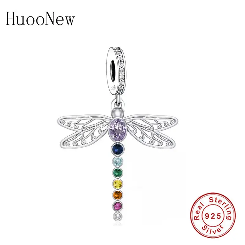 

Fit Original Pan Charms Bracelet 925 Silver Celtic Knot Dragonfly Yoga Chakra Healing Zircon Bead For Making Women Berloque DIY