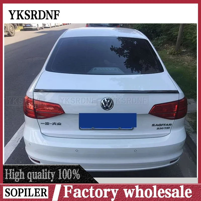 

Используется для Volkswagen VW Jetta MK6 2012-2018 лет спойлер из АБС-пластика углеродного волокна внешний вид задний багажник крыло автомобиля кузов комплект аксессуаров