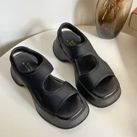 2022 Summer Luxury Sandals Sale Of Women's Shoes Clogs Wedge All-Match Increasing Height Muffins shoe Fashion New Platform Comfo