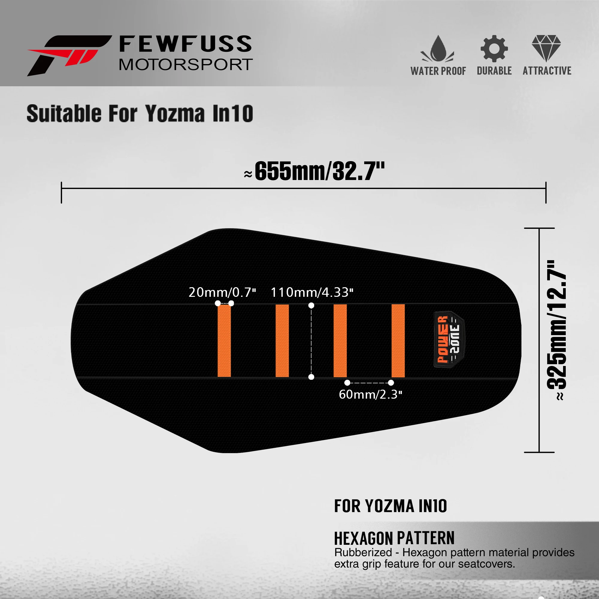 Фото Чехол-подушка для сиденья мотоцикла/электровелосипеда FEWFUSS для Yozma In10, водонепроницаемый, противоскользящий, аксессуары для сидений №2