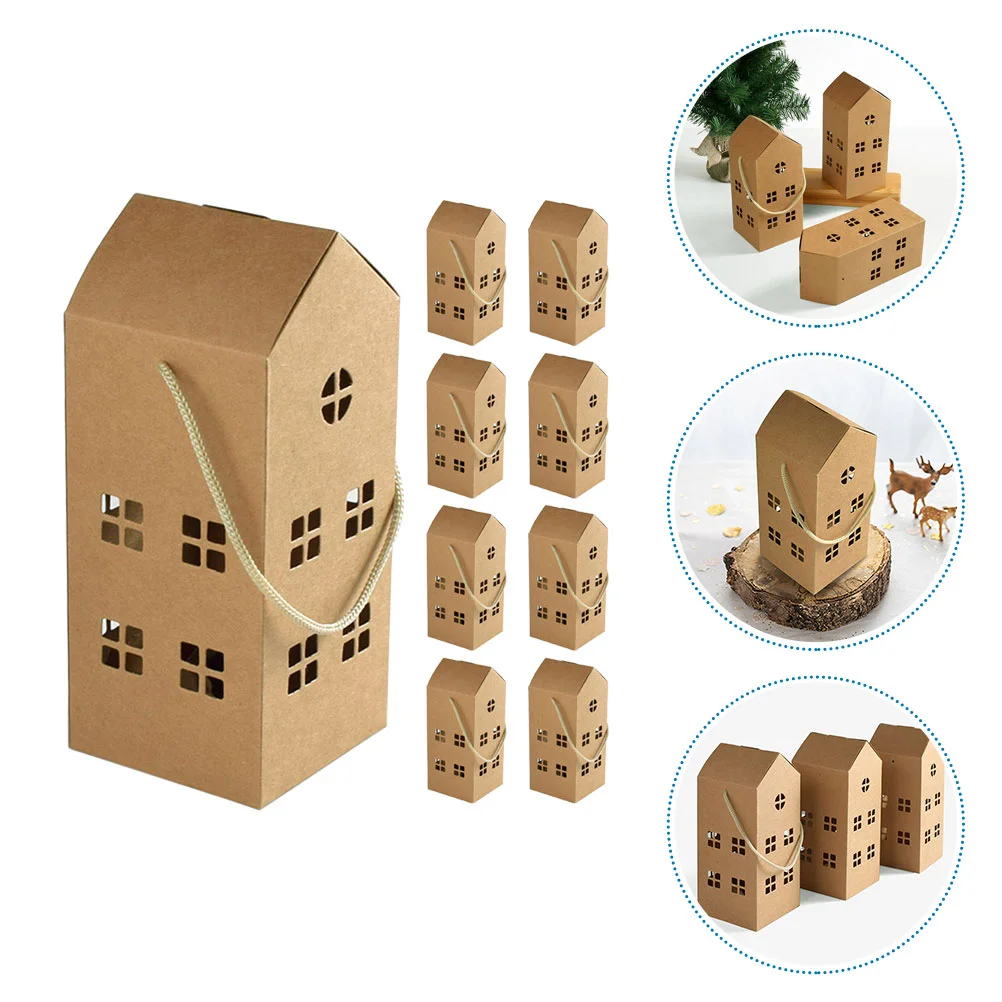Контейнеры для праздничных лакомств картонный пряничный домик портативная