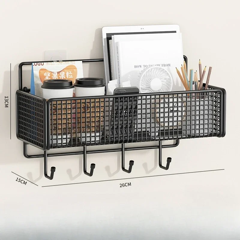 

Настенная Полка Без Крепления Для Общежития, Металлический Органайзер Для Хранения Рядом С Кроватью