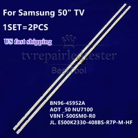 2pcs led strip for samsung ue50nu7100 ue50nu7020 bn96 45952a 45962a un50nu7100 led tv bar