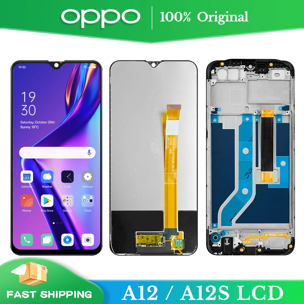 

100% протестированный 6,2 "Оригинальный дисплей для Oppo A12 2020, детали для замены ЖК-дисплея для Oppo A12s Global