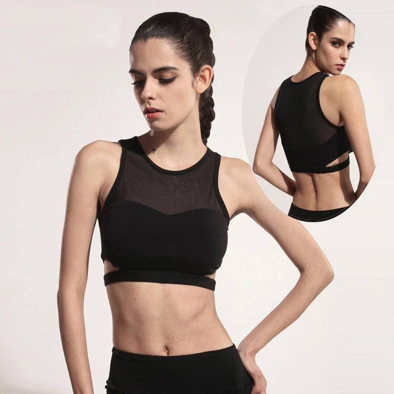 

A510 Sexy Sportswear Women Yoga Shirts Push up For Yoga Sports Sleeveless Breathable Comfortable Bra Fitness Sport Gym Clothing