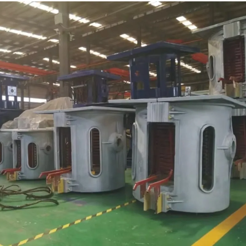 Среднечастотная электрическая индукционная печь для плавления стали/меди 100 кг