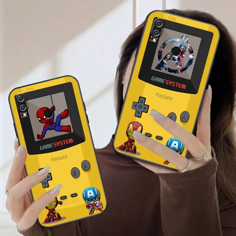 

Funda Capa Case For Honor 9X 9 9I 8 8X 8C Max 7 6 6C 6X 5A 50 20 10 10I NOTE 10 Lite PLAY Pro Case Para Game-Boy Spider Iron Man