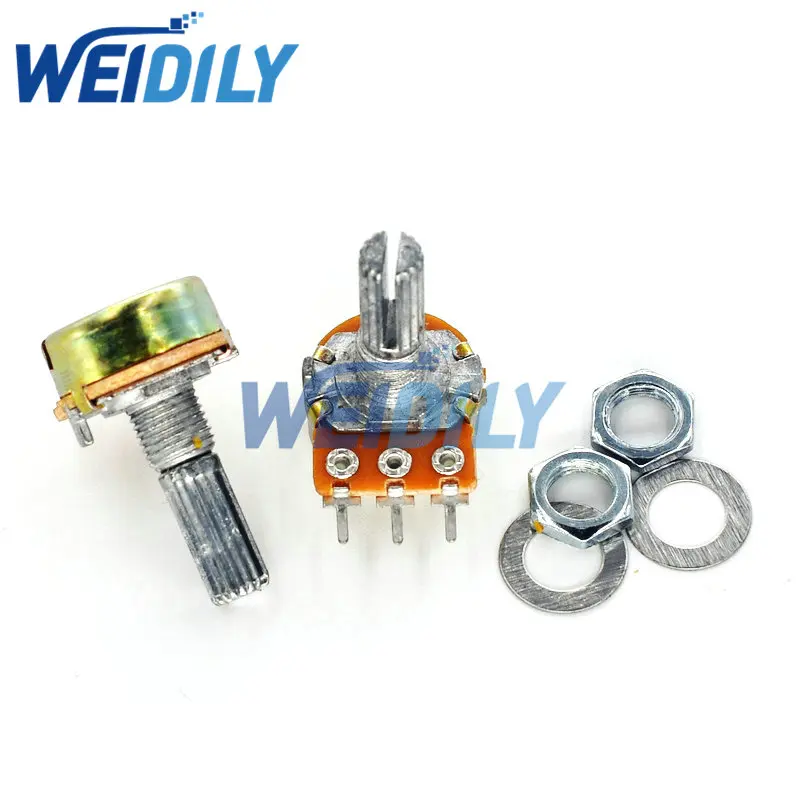 

2PCS WH148 3Pin 20mm Potentiometer B1K B2K B5K B10K B20K B50K B100K B250K B500K B1M 1K 2K 5K 10K 20K 50K 100K 250K 500K 1M