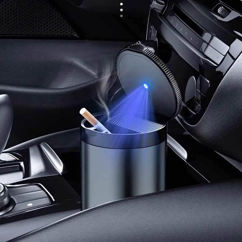 Автомобильная сигарета пепельница чашка с крышкой Женская портативная съемная