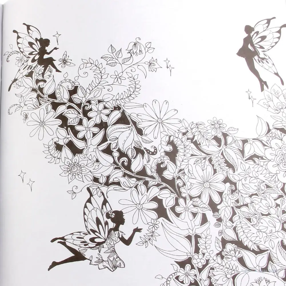 M17F 25*25 см сказки и волшебные мечты дети взрослые граффити книжка-раскраска