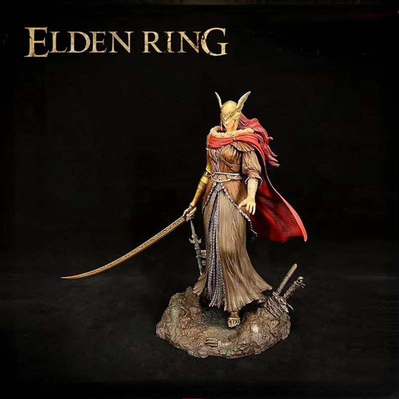 

23CM New Game Elden Ring Valkyrie Action Figure Resin Boss Malenia Blade of Miquella Anime Statue Figures Children Toys