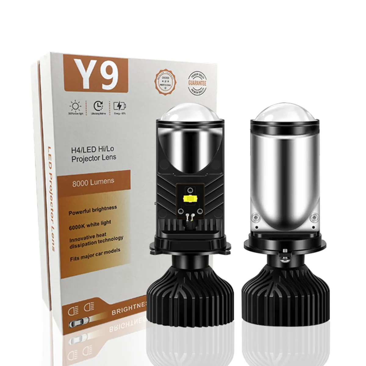 

2 шт., Автомобильные светодиодные лампы 100 лм 6000 Вт H4