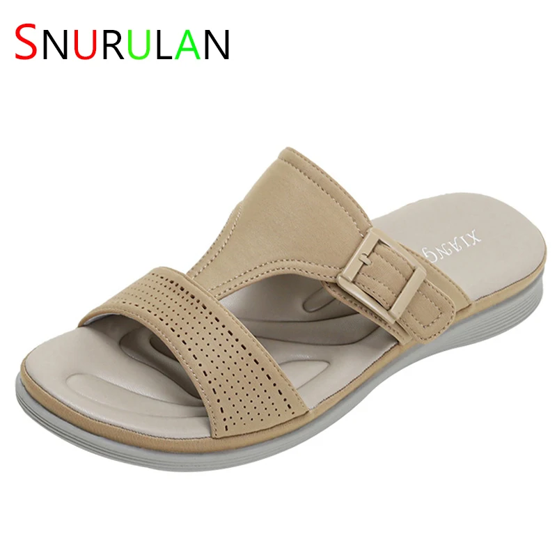 

Women Comfortable Walking Sandals with Arch Support, Plantar Fasciitis Slides for Flat Feet Relieve, Orthopedic Sandals withle