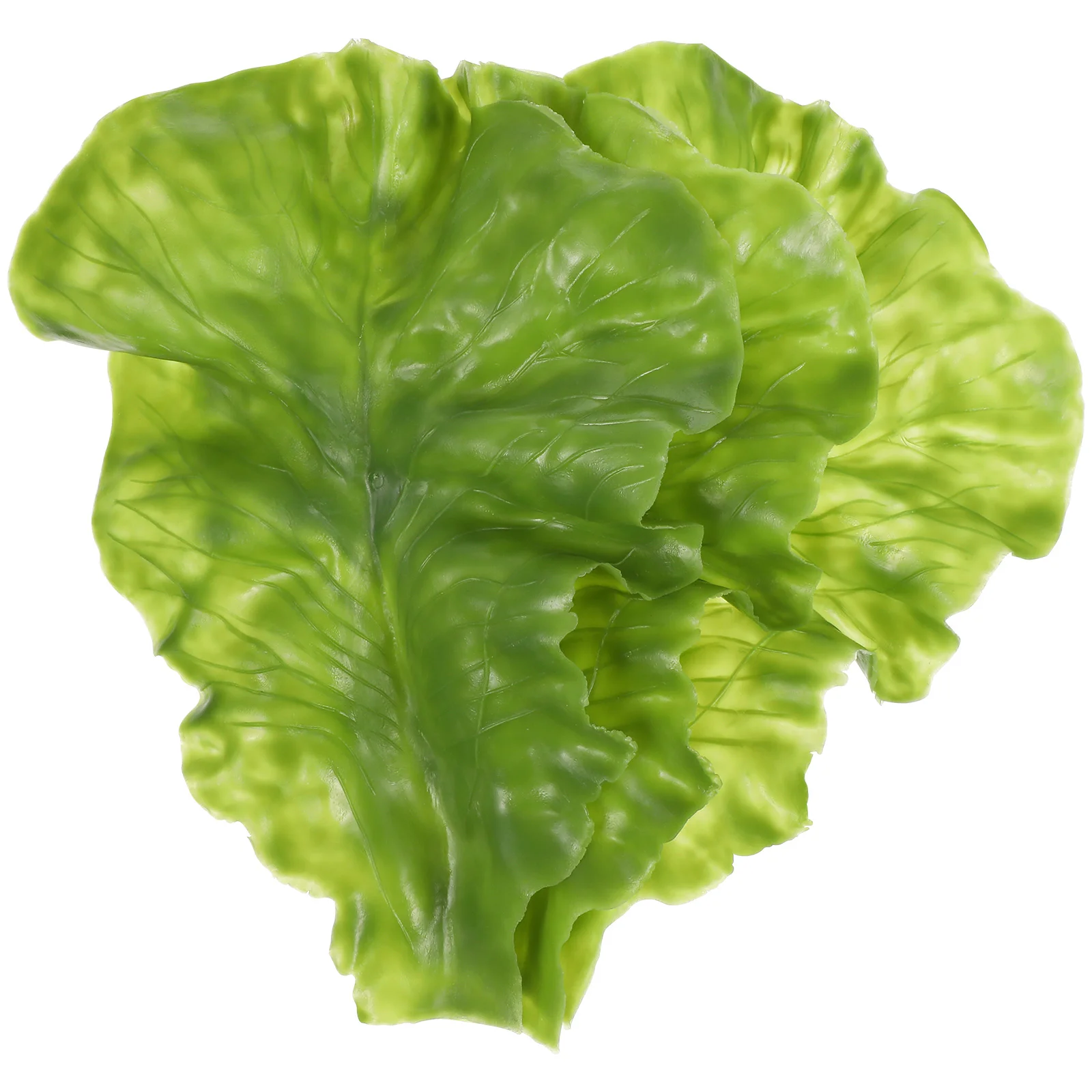 

15 Pcs Artificial Lettuce Leaves Simulation Leaf Miniatures Vegetable Decors Adornment False Fake Ornament Lifelike Decorative