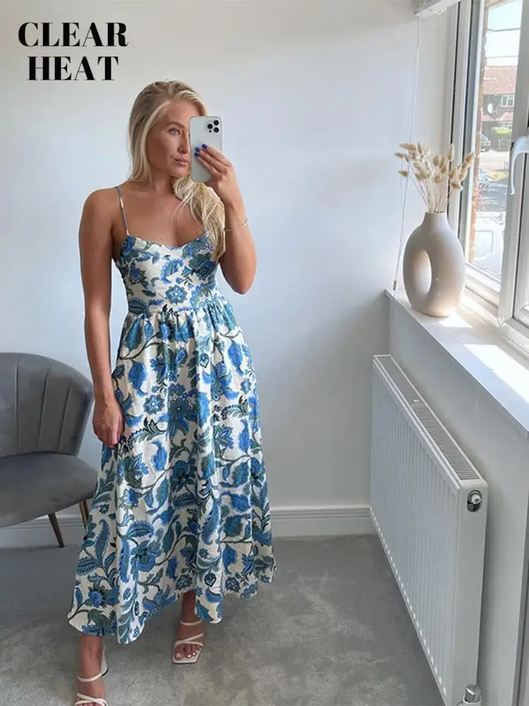 

Женское винтажное платье-комбинация на бретельках, с открытой спиной