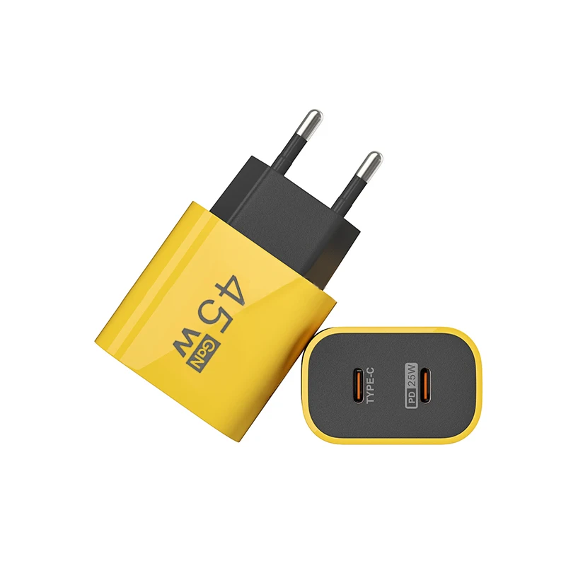Двойное зарядное устройство для телефона Type-C 45 Вт Iphone Xiaomi Huawei Realme PD универсальный