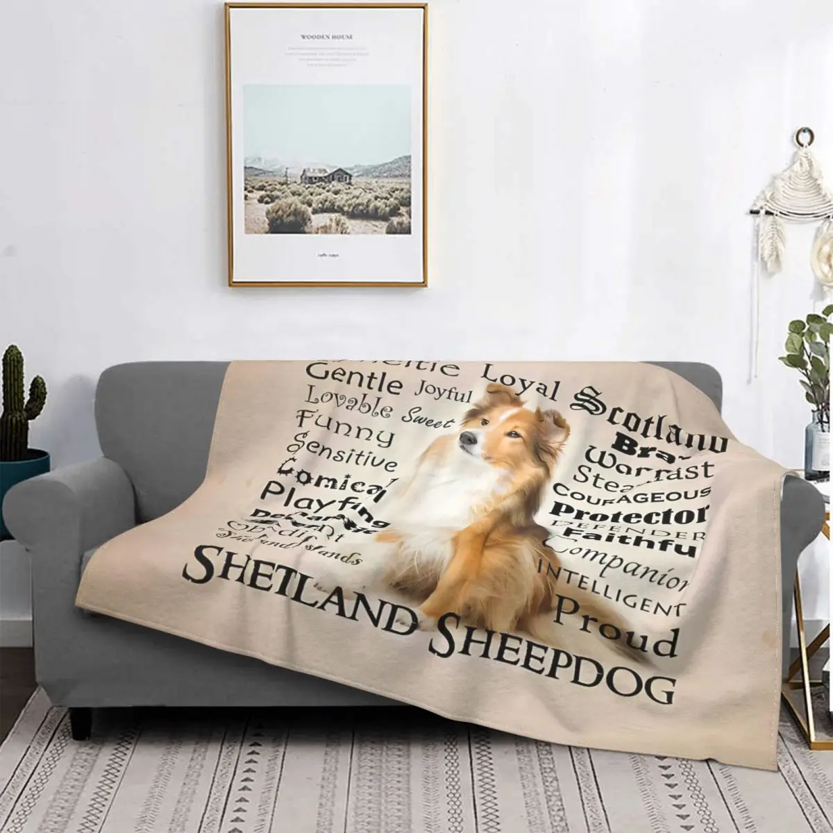 Ультра-мягкое Флисовое одеяло Sheltie