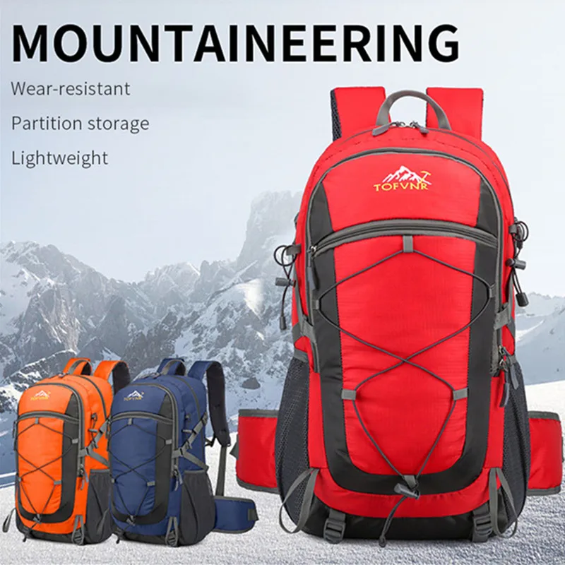 Backpack Camping Sport Bag For Men Women Travel Accessories Female Large 50 Liters Mountaineering Male Bagpack Hiking Rucksack