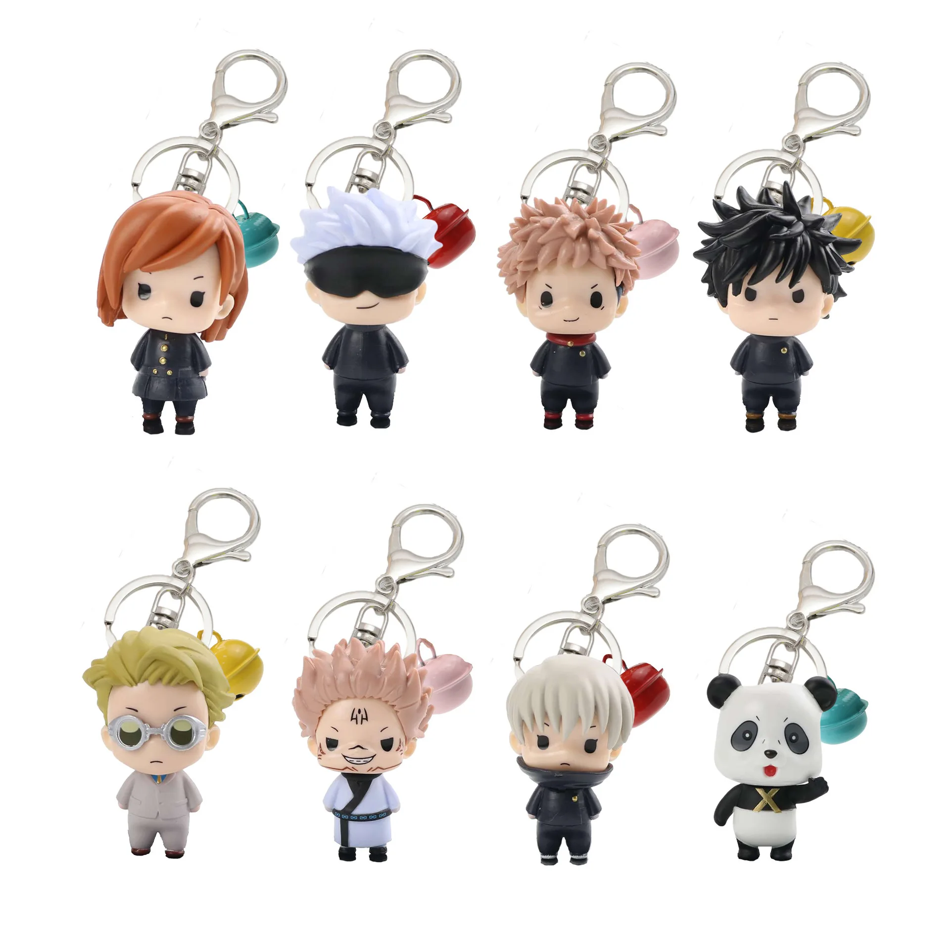 

Цепочка для ключей с подвеской для мужчин и женщин, кольцевой брелок Itadori Yuji Gojo Satoru, экшн-фигурка, подарок