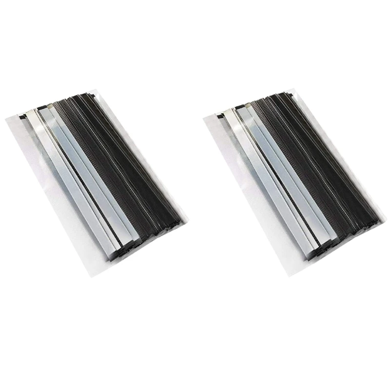 

200 Peel And Stick Tin Ties, Wire Bendable, Coffee Bag Ties Sealing Bead Of Baked Food Bag 5.5 Inch-Black