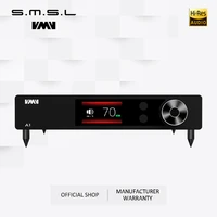 smsl vmv a1 high res power amplifier class a amp rca input 6 35 earphone passive speakers pga2311 chassis temperature display