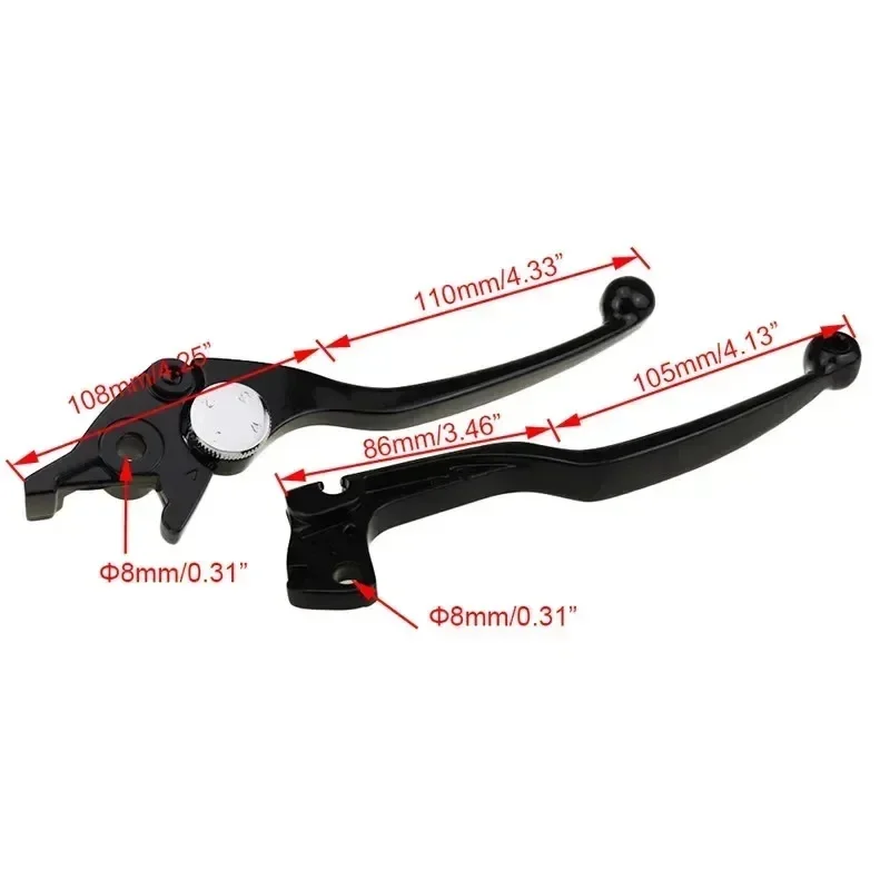 Фото Подходит для рычагов тормоза и сцепления мотоциклов Suzuki SV 650 S 1999-2008, GSXR600 1992-1993, GSXR 750 1988-1995, 1989, 1990, 1991, 1992, 1993. №3