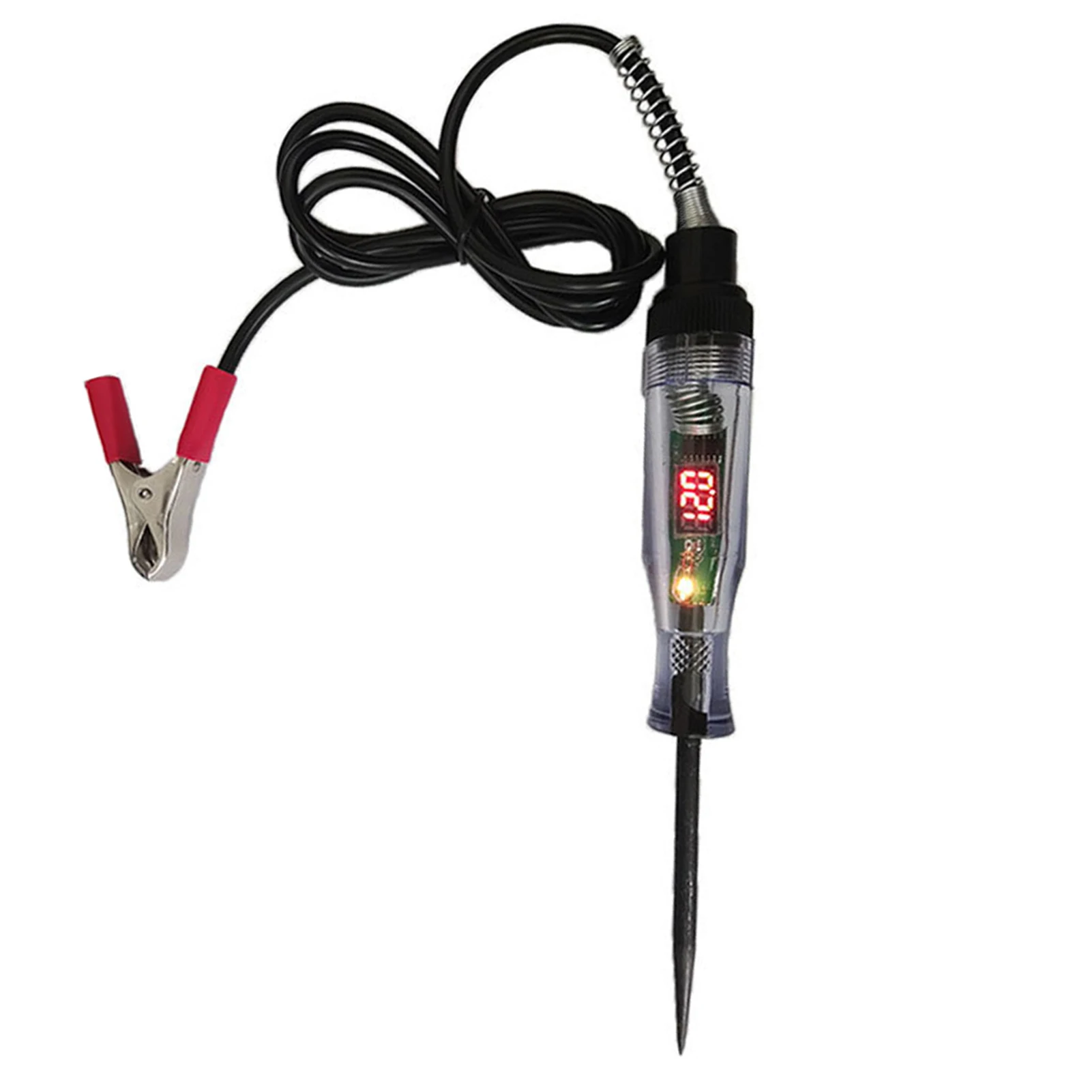 

3V To 70V Voltage Tester Pen Vehicle Circuits Voltage Tester With Digital Display 3 To 70V Extended Spring Wire ABS Electric
