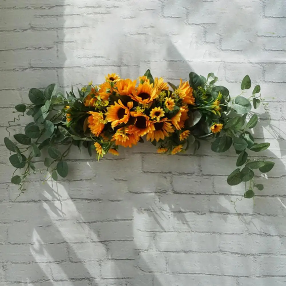 

Artificial Flower Wreath Door Threshold Garland Home Wedding Party Wall Decor