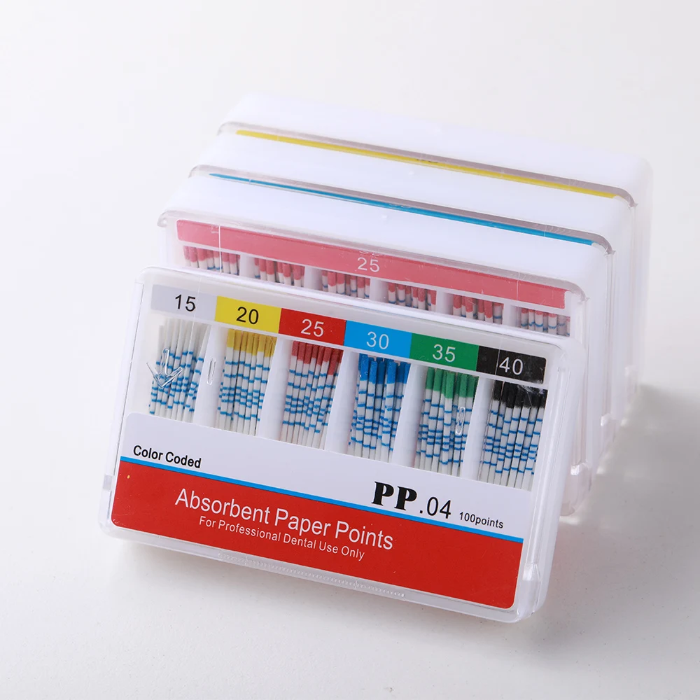 60 шт./кор. стоматологические точки Gutta смешанные 04 06 F конус 15-40 # F1F2F3 Впитывающая