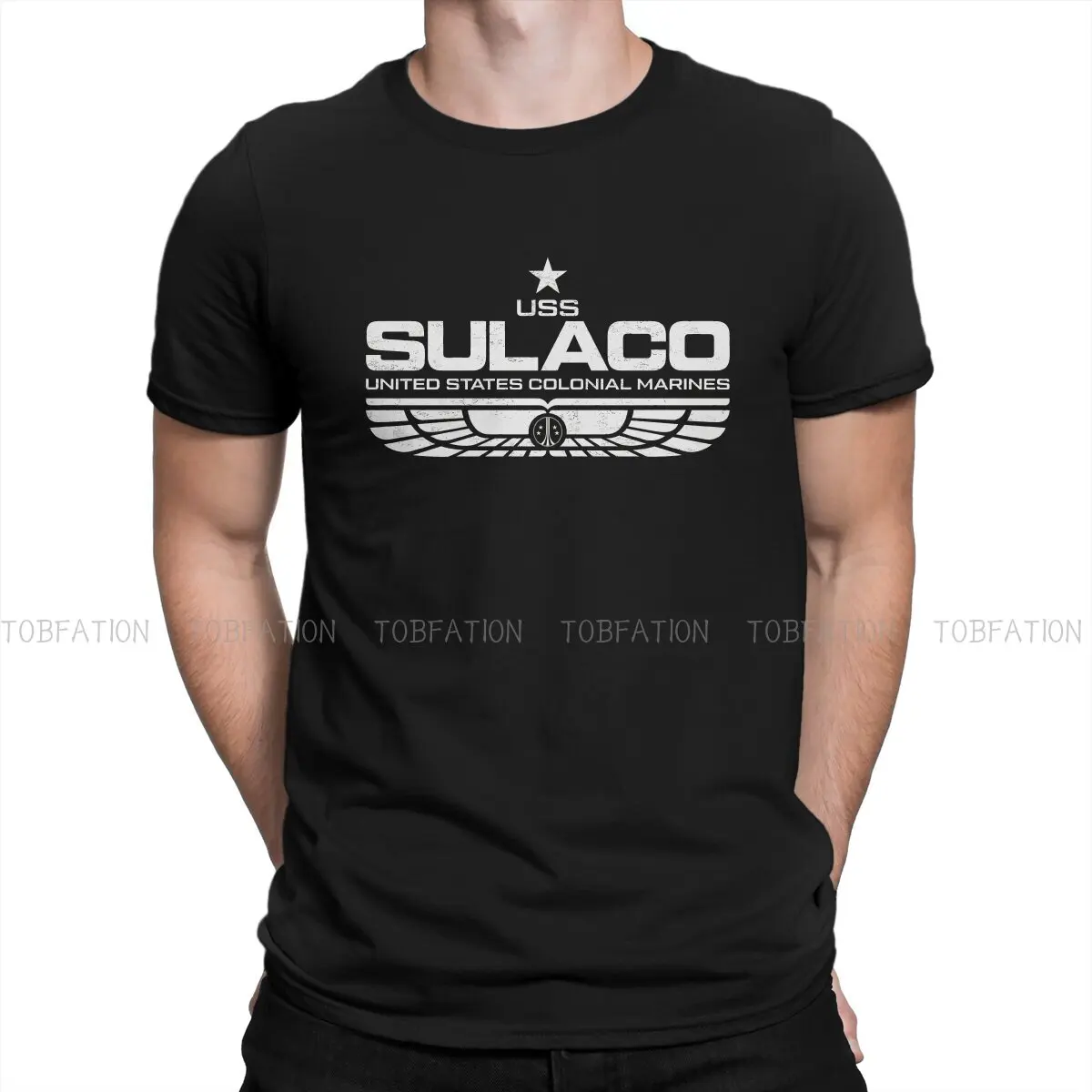 

Футболка Alien Weyland Sulaco мужская с графическим принтом, винтажная Готическая летняя одежда, хлопковая Футболка в стиле Харадзюку