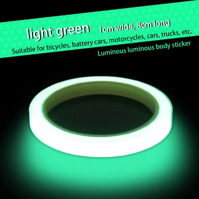 

1cmx8m Bike Reflective Stickers Cycling Fluorescent Reflective Tape MTB Bicycle Adhesive Tape Safety Decor Sticker Accessories