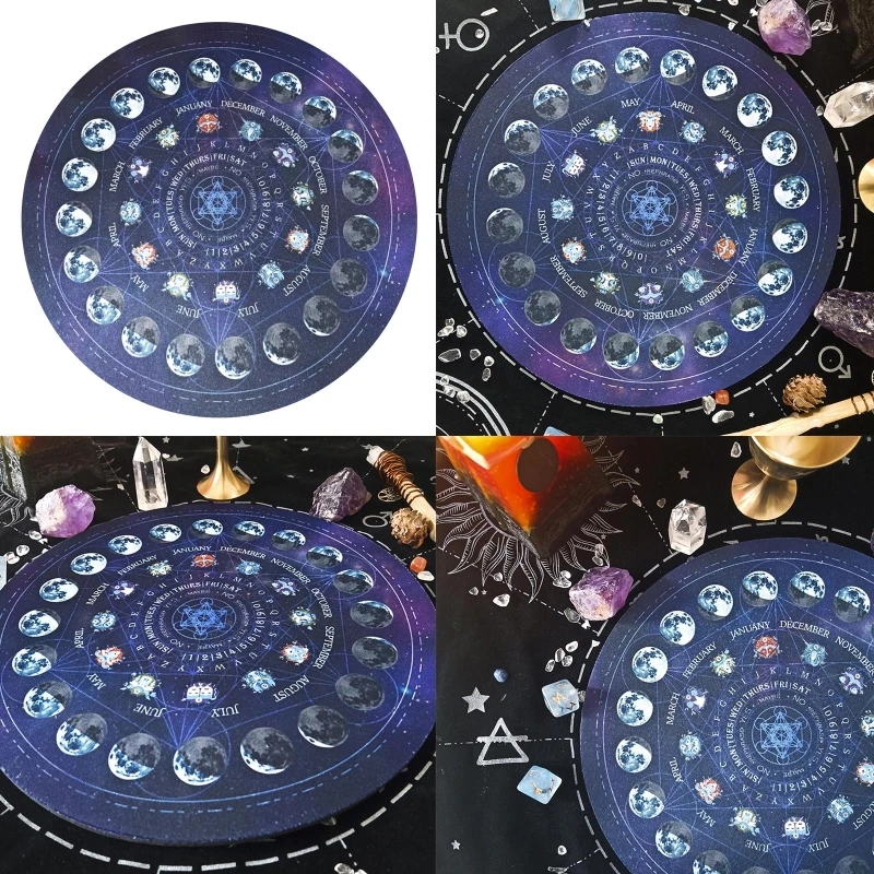 

Constellation Pendulum Pad Witchcraft Supplies Creative Altar Pendulum Mat Exquisite Altar Mat Pendulum Divination Pad