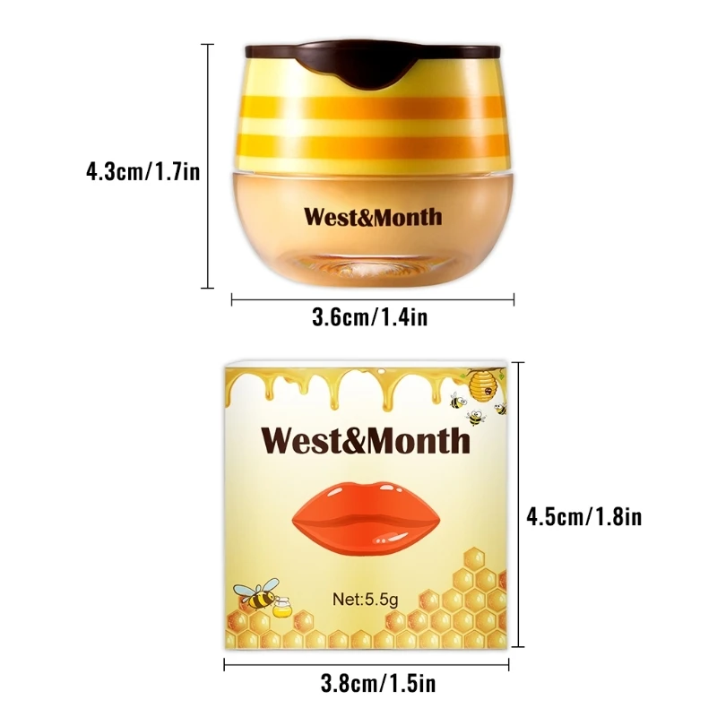 

Bee Balm Lip Balm Honey Pot Lip Blam Hydrating & Prevention Dry and Cracked Lip Drop Shipping