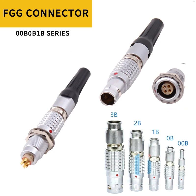 

Metal Connector Push Pull Self-locking 2 3 4 Pin Aviation Plug Socket FGG Plug EGG Socket 00 0B 1B 5Pin Cable Connector for Car