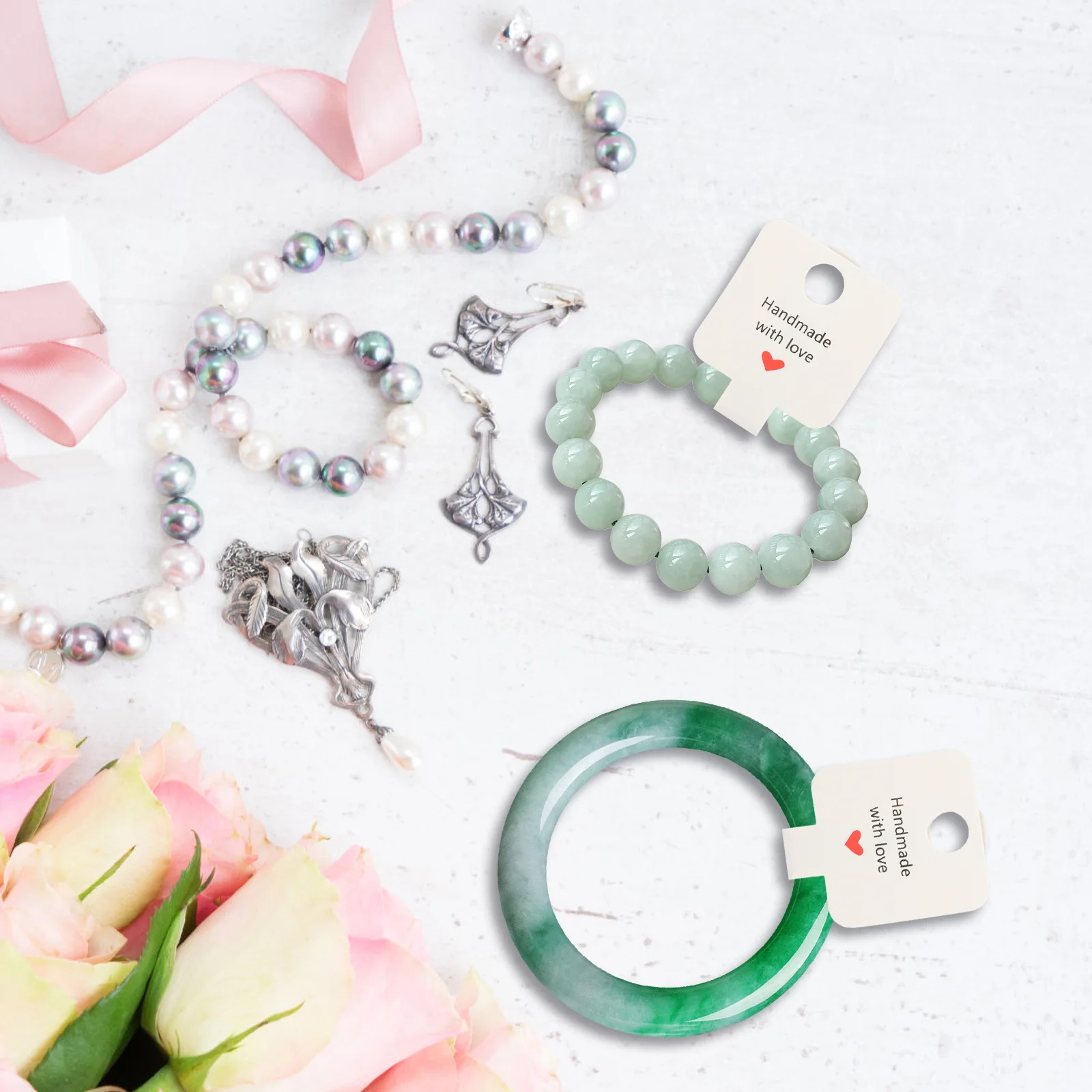 Самоклеящиеся ожерелья карты упаковка для ювелирных изделий карточки браслеты