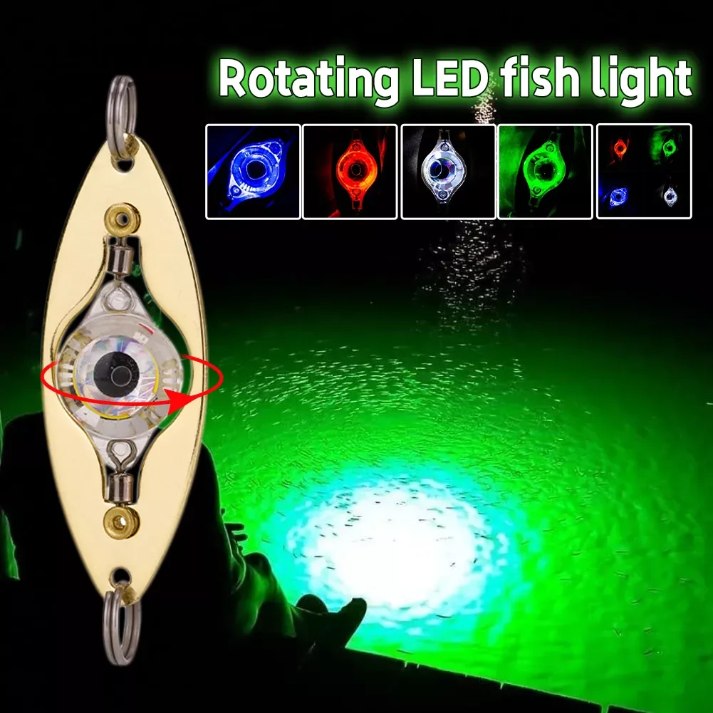 

LED Fishing Lure Light Deep Drop Fishing Spoons Underwater Eye Shape Fishing Lure Light Tackle Fishing Equipment Accessories