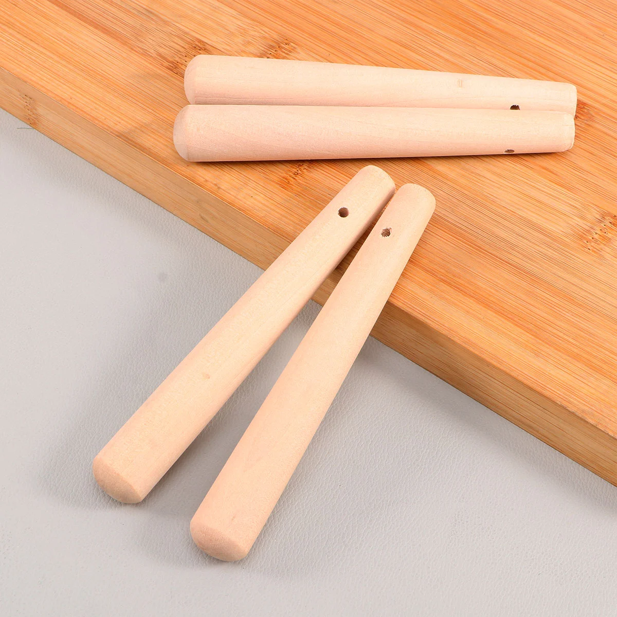 

4pcs Wooden Mojito Muddler Useful Durable Portable Grinding Rod Wood Cocktail Muddler for Kids Children Toddlers