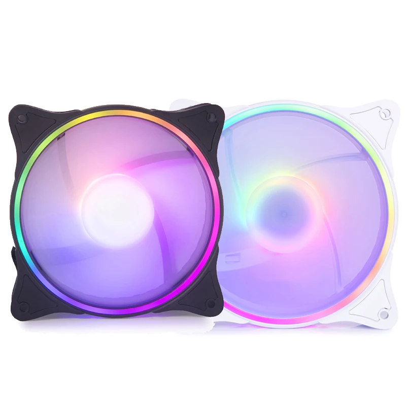 

Alphacool Rise Aurora aRGB 120mm Fan 120x120x25mm,White,Black,Sleeve Bearing,4-Pin PWM Connector