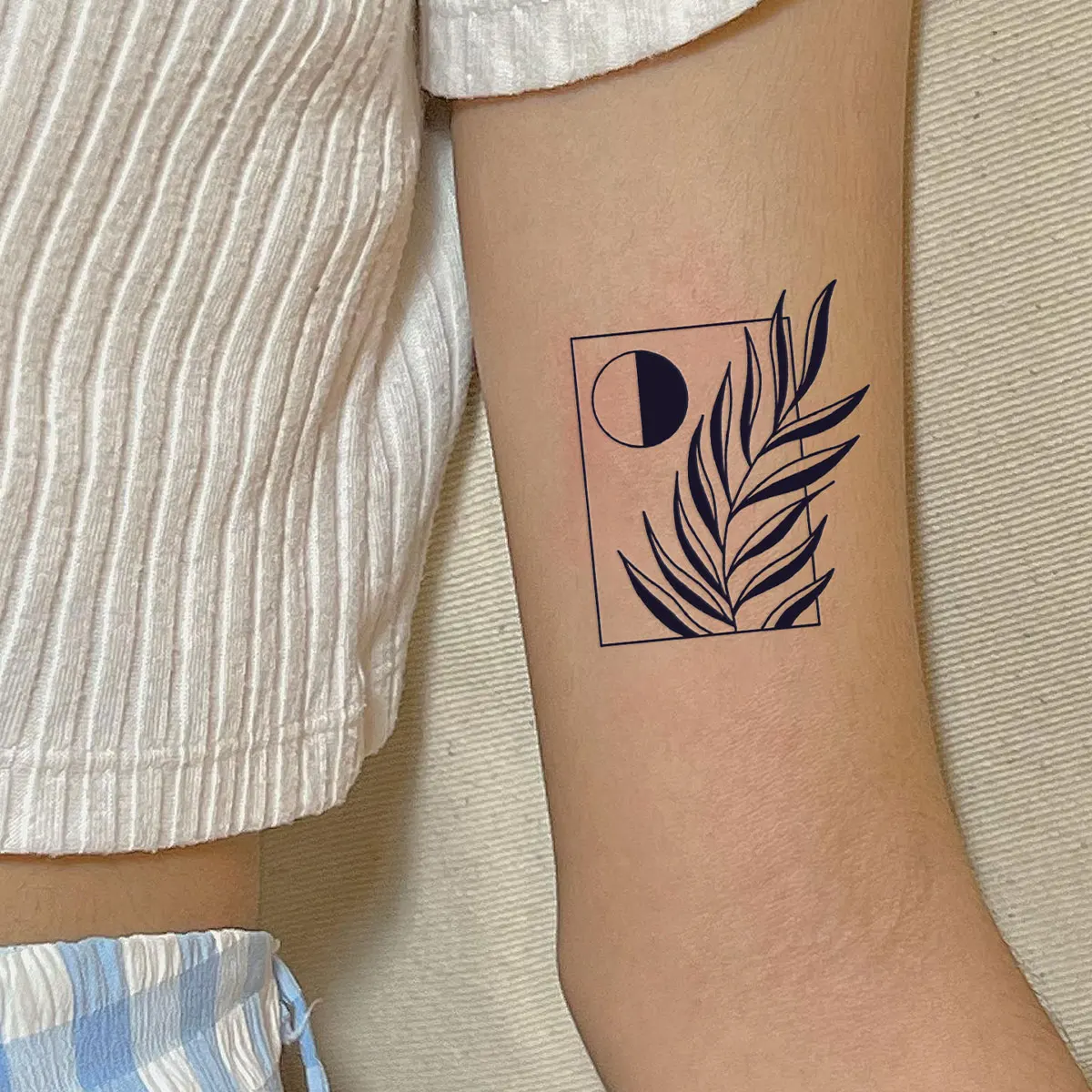 6 шт. временные татуировки в готическом стиле панк дизайн бабочки и пламени