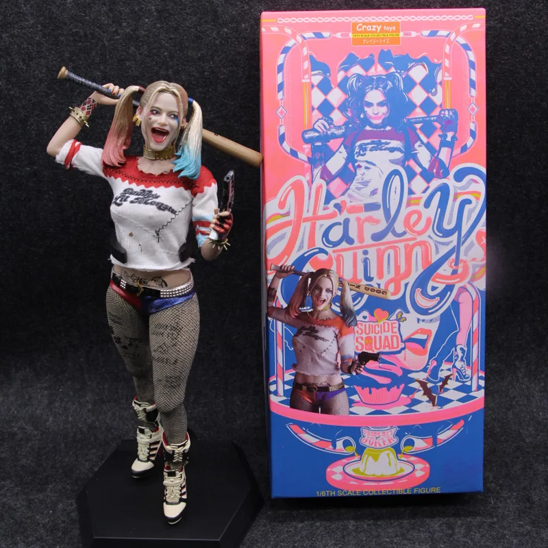 

Crazy Toys Harley Quinn Figure 1/6 Scale Team Of Prototyping Joker Collectable Model Toys 30CM Christmas Gift